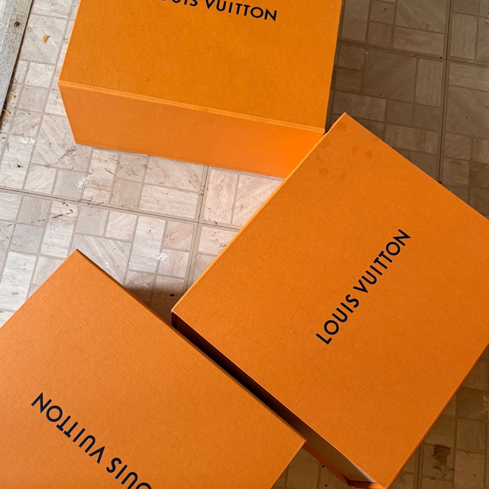 Louis Vuitton Orange Signature Gift Boxes